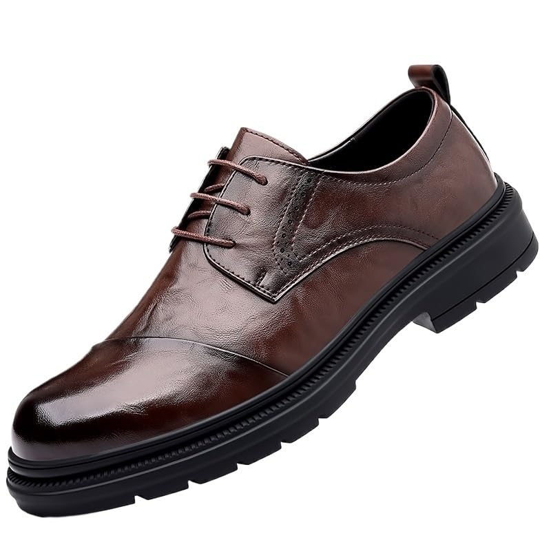 Mens Black Oxfords Lace Up Comfortable Low Top Business Work Shoes Formal Office Shoes Derby Sneakers