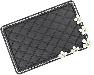 UKCOCO 1Pc Almofada Antiderrapante Antiderrapante Para Painel De Carro Tapete Antiderrapante Para Carro Tapete De Armazenamento Grade Preta Tapete Antiderrapante Tapete Antiderrapante