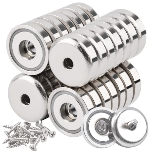 20個 ネオジム磁石 超強力マグネット 20x6mm 強力マグネット 超強力磁石 ネジ 強力磁石キッチン 工業事務室浴室壁掛け倉庫 マグネット け