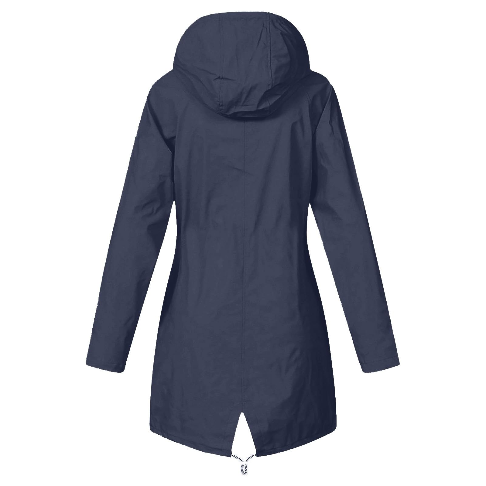 Chubasquero para mujer, impermeable, transpirable, larga, chaqueta de entretiempo con capucha, plegable, cortavientos, trekking, chaqueta softshell, senderismo, chaqueta cortavientos ligera para todo