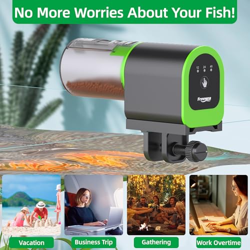 Image of FREESEA Automatic Fish Feeder for Aquarium: Small Vacation Betta Feeder