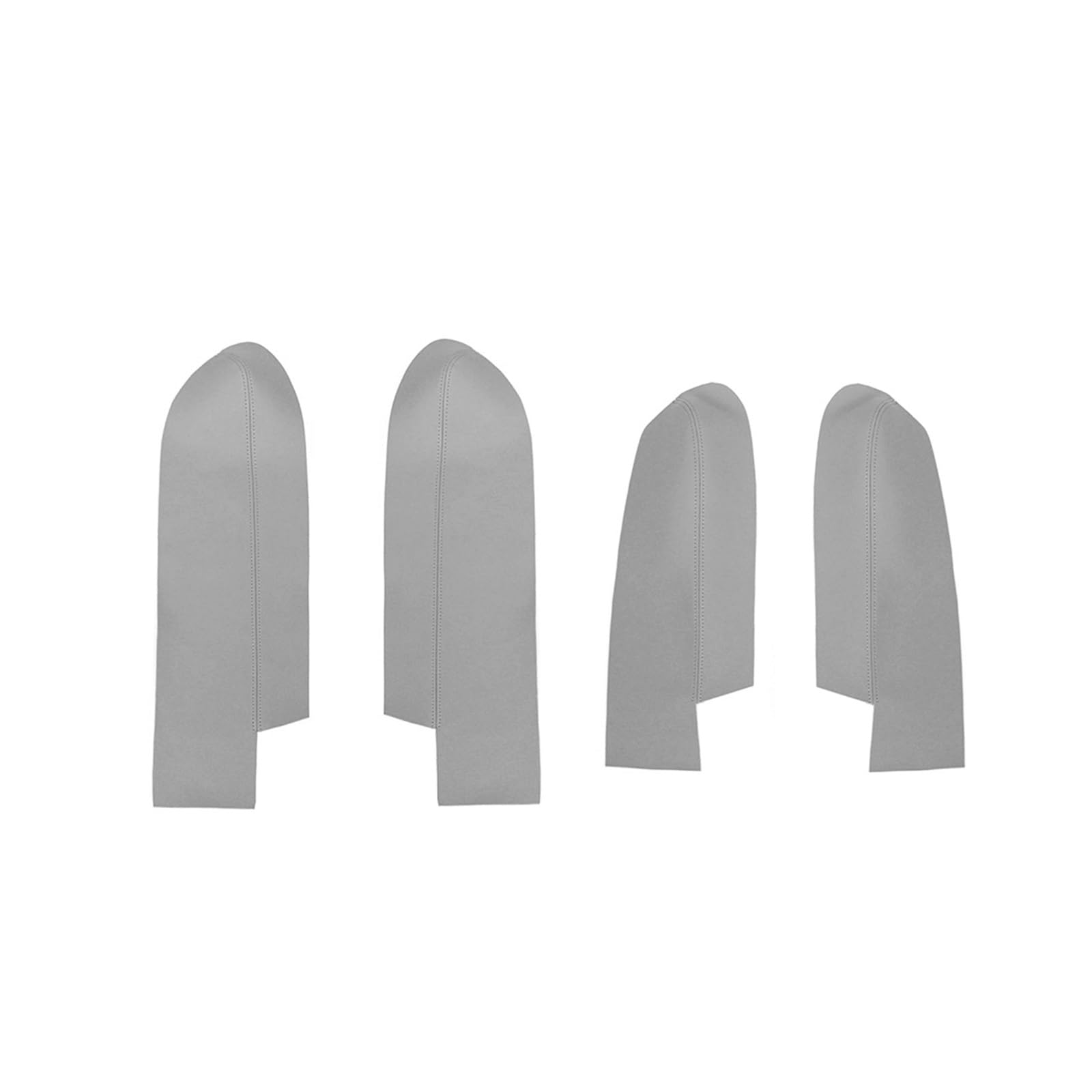Lsdsaaza 4Pcs Gray Interior Inner Handle For Crv Cr-V 2007-2011 Car Interior Door Handle Panel Armrest Microfiber Leather Cover(4Pcs Gray)