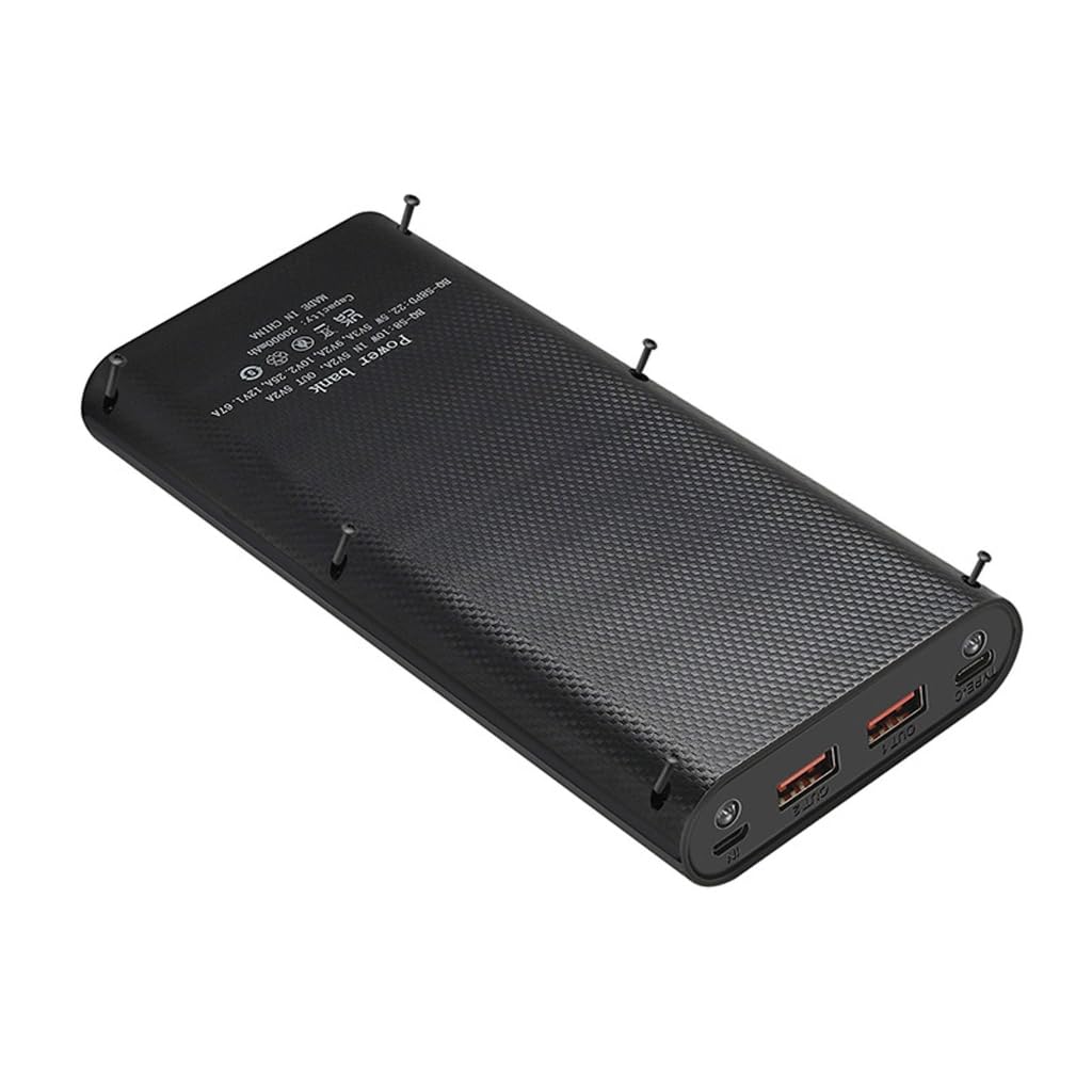 XAGMODSHN Portable 8x18650 Battery Storage Box DIY Power Sources Box with Quickly Charge MultiProtection Features No Batteries