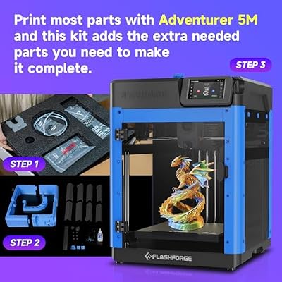 Flashforge Enclosure Accessories Set for Adventurer 5M, DIY Enclosure Kit with Plates and Screws to Unlock The ABS/ASA/PC Printing