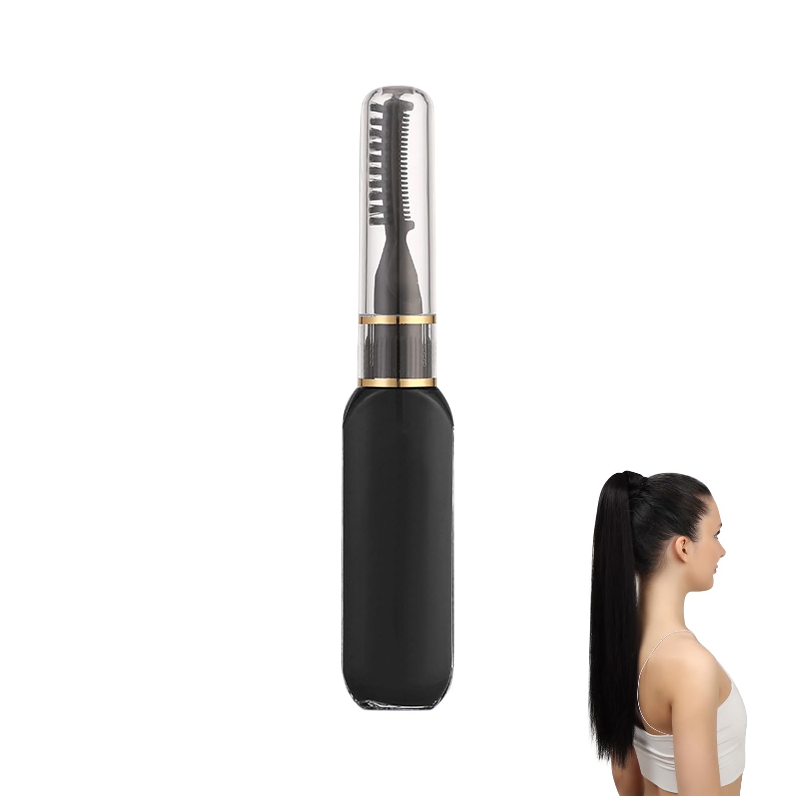 TUKNN Tizas para el Pelo, Tizas Para el Pelo Niña, Tinte de Pelo Temporal, Tinte Pelo Niñas Lavable, Tizas para Colorear Niñas Lavable, Peine de Tiza Tinte de Pelo Temporal,para Carnaval,Fiesta,Nero
