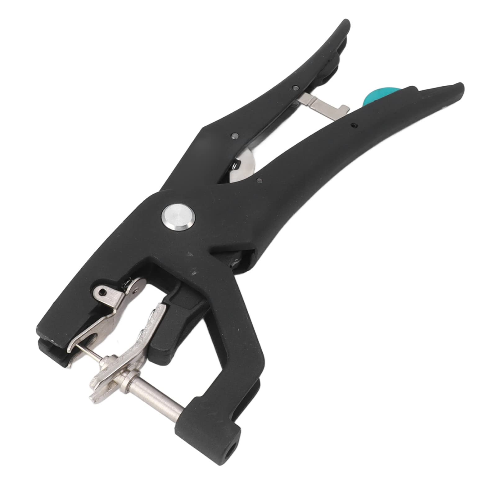 Hydraulische Ohrmarkenzange, Automatischer Rückprall, Legierter Stahl und Kunststoff, Spart Zeit und Mühe. Ohrmarkenstanzer mit Komfortablem Griff für den Bauernhof