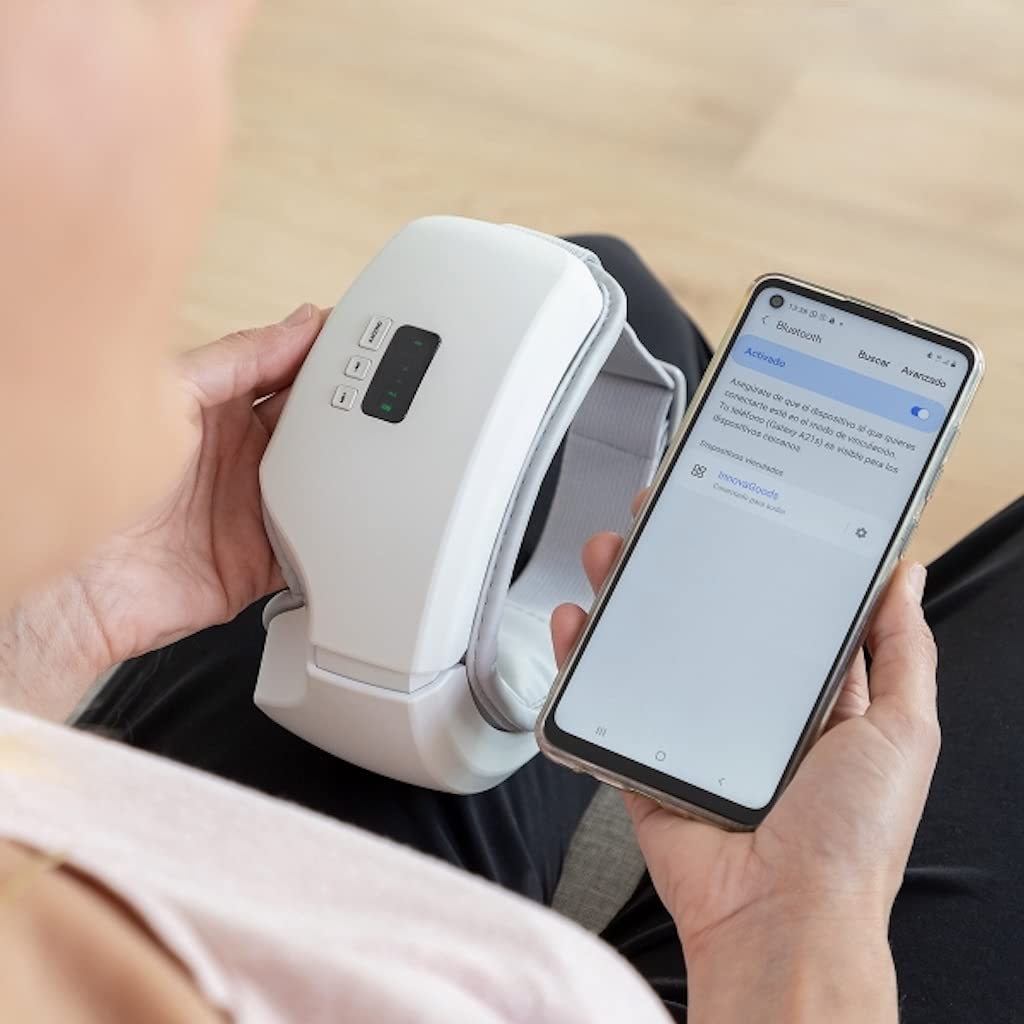 CELLUSTOP - Dispositivo de masaje para los ojos - Vibración con función de calor de compresión de aire Música - Relajación de los ojos, alivia la fatiga visual - 5 modos de masaje Ocular