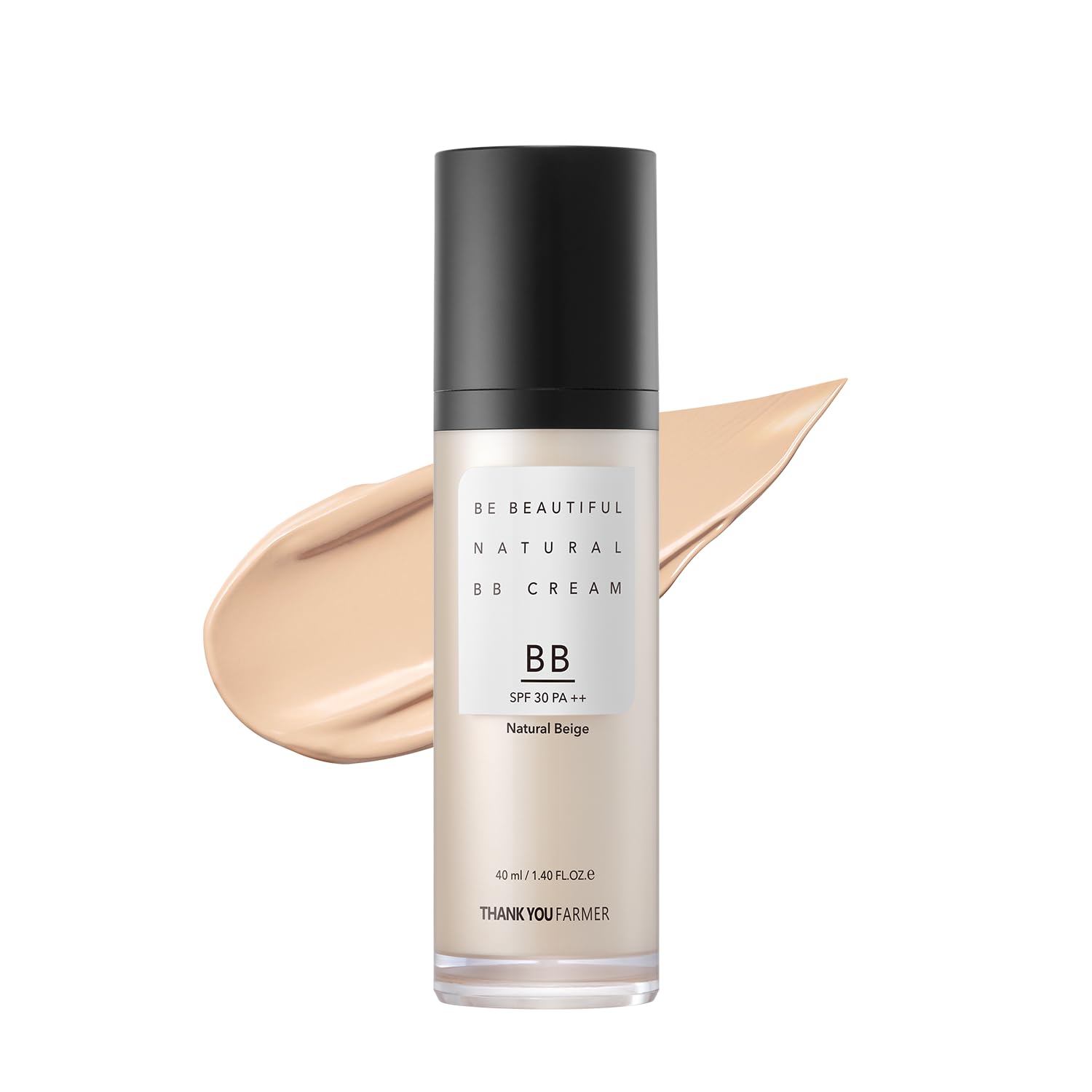 Thank You Farmer Be Beautiful Natural BB Cream – Lightweight, Tinted Moisturizer with SPF30 (40 ml)