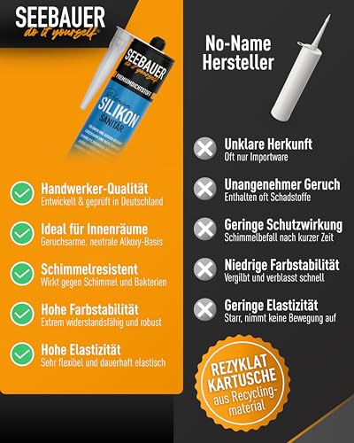 SILIKON E Fugendicht Dauerelastische Universal Silikon Silikondichtmasse 310 Ml SILIKON E Fugendicht Dauerelastische Universal Silikon Silikondichtmasse 310 Ml