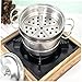 UPKOCH 1set Simulation Kitchen Steamer Toy for Boys and Girls Stainless Steel Cookware Playset Educational Role Play Cooking Toy Interactive Design for Imaginative Play