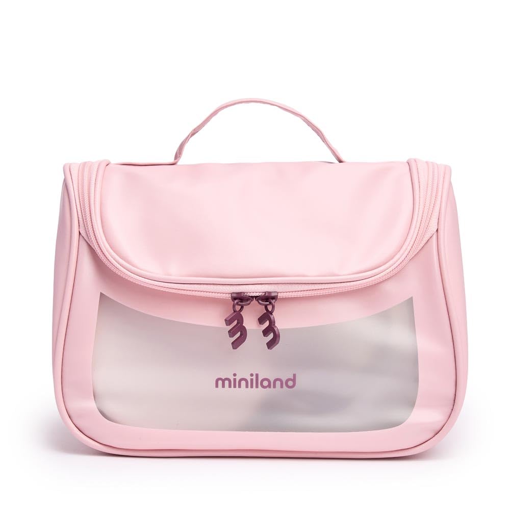 Miniland Easy Flow Duo Przenośna podwójna elektryczna laktator | Jednoczesne usuwanie, 2 tryby, 9 poziomów, wyświetlacz LED, ładowanie USB, 2×180 ml, BPA Free