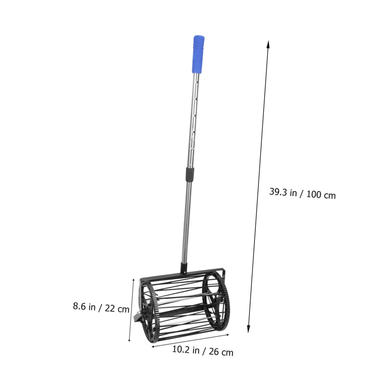 Toddmomy Trommelförmiger Tennistrainer mit Ballsammler für Tischtennis Training Tragbar und Verstellbar Nylon und Polyester Material Fassungsvermögen 125 Bälle