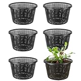 Oungy 6pcs Hydroponic Baskets, Large Aquatic Plant Mesh Net Pots