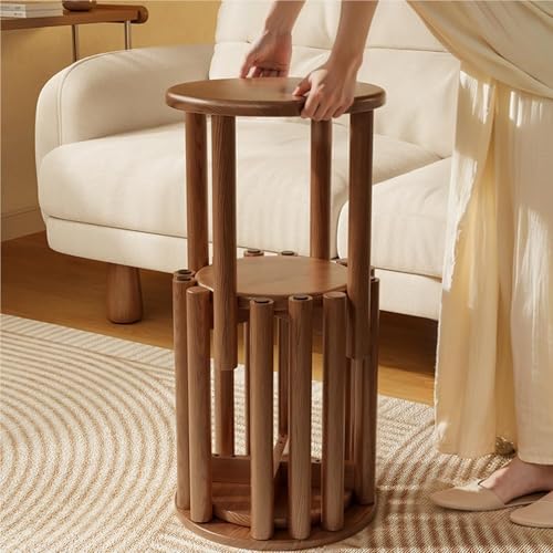 Tabourets empilables en bois gain de place pour recevoir sans encombrer