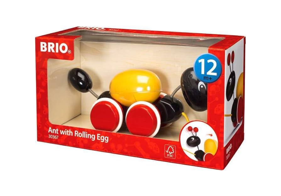 BRIO (ブリオ) プルトイ ローリングエッグとアリさん [ 木製 おもちゃ ] 虫 30367 ブリオ プルトイ ローリングエッグとアリさん 30367 (知育玩具