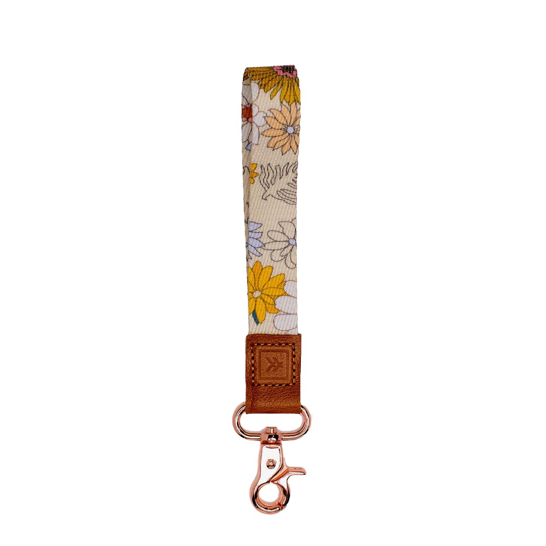 Thread Wallets Wrist Lanyard Strap for Men & Women, Wristlet Keychain for Badge, Wallet, and Phone Wrist Strap, Blossom, One size