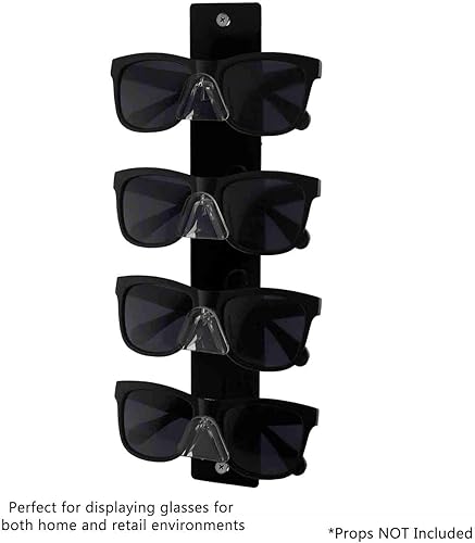 Vista 16 de Marketing Holders Paquete de 12 soportes para lentes de lectura, 4 pares, soporte de pared con ferretería, tiendas departamentales, minoristas