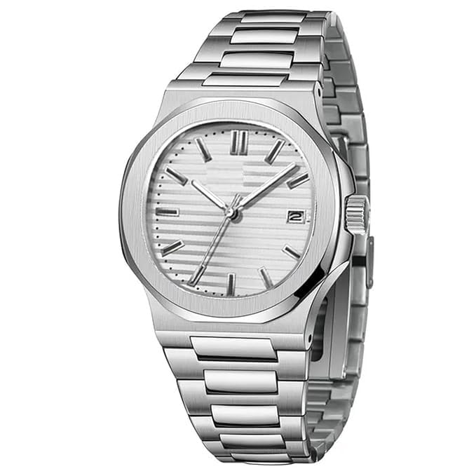 moover Luxury Stainless Steel Men's Watch – Analog Black Dial with Date Display | Classic Business Casual Wristwatch | Waterproof Quartz Watch for Men-picture-46