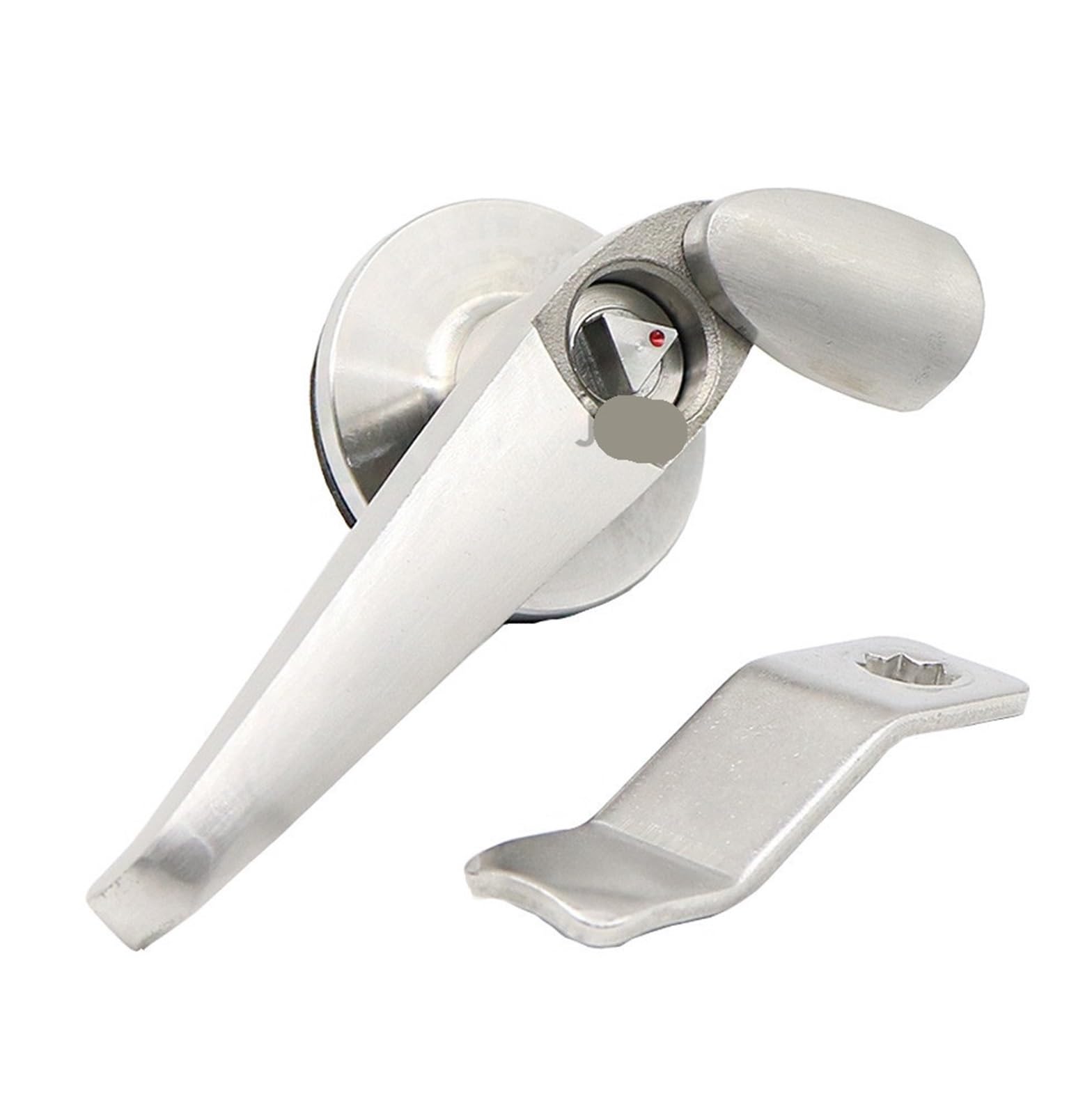 1 set MS308-3 Distribuzione Armadietto Serratura In Acciaio Inox 304 Triangolare Cilindro Della Serratura 22mm Maniglia Serratura 1 Pz