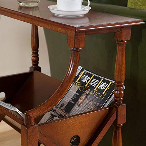 Mesa auxiliar de sofá granate perfecta para leer en el salón 4