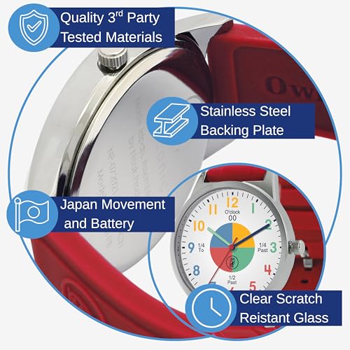 OWLCONIC Analog Kids Watch - Girls & Boys Watches Ages 7-12 - Kids Analog Watch - Telling Time Teaching Tool - Gift Watches for Girls and Boys4