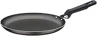 Panquequeira/tapioqueira Em Alumínio Com Revestimento Interno Antiaderente Starflon T1 Ø22 Cm Tramontina Grafite 22 Cm