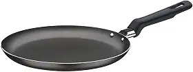 Panquequeira/tapioqueira Em Alumínio Com Revestimento Interno Antiaderente Starflon T1 Ø22 Cm Tramontina Grafite 22 Cm