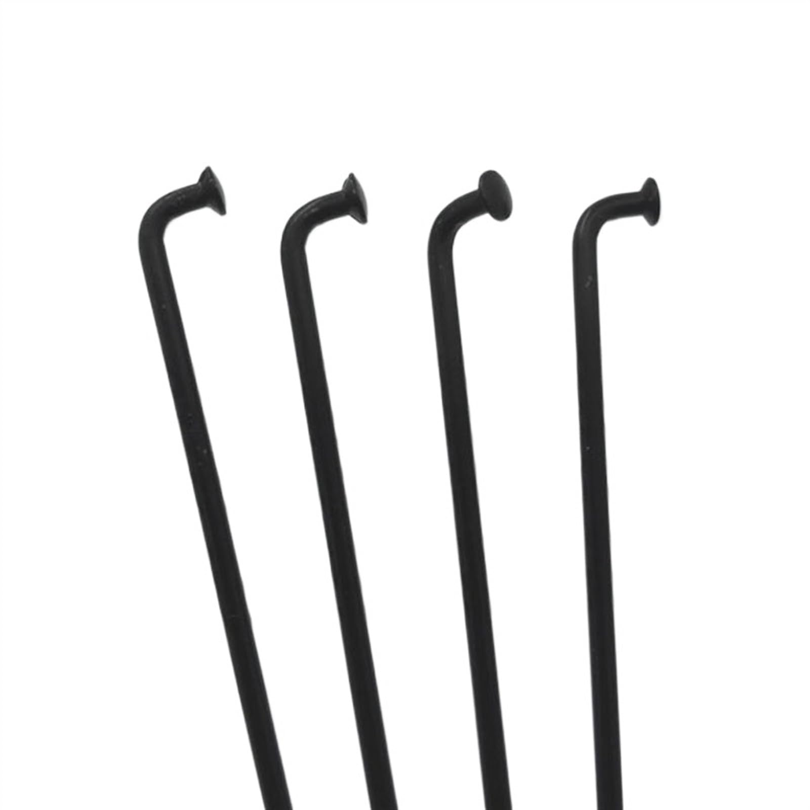 Jeu De 36 Rayons Et 36 Tétons Vélo - Longueur 225mm - Acier Noir 13G - Universel