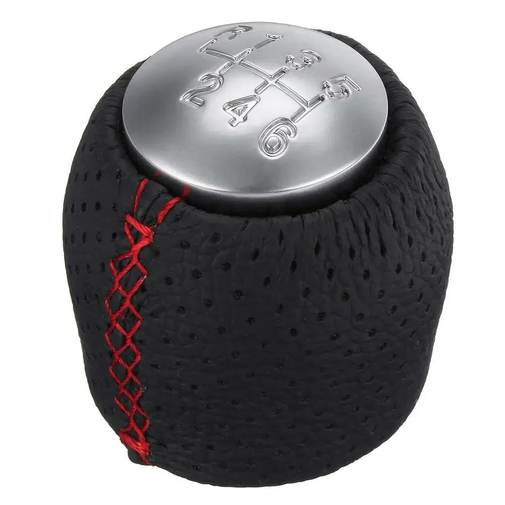 Sxqpocar Red 6 Speed Manual Gear Shift Knob Lever Shifter Handball 55344557 For Alfa Romeo 159 For Brera For Spider 2005-2011 Shift Lever Head(Red)