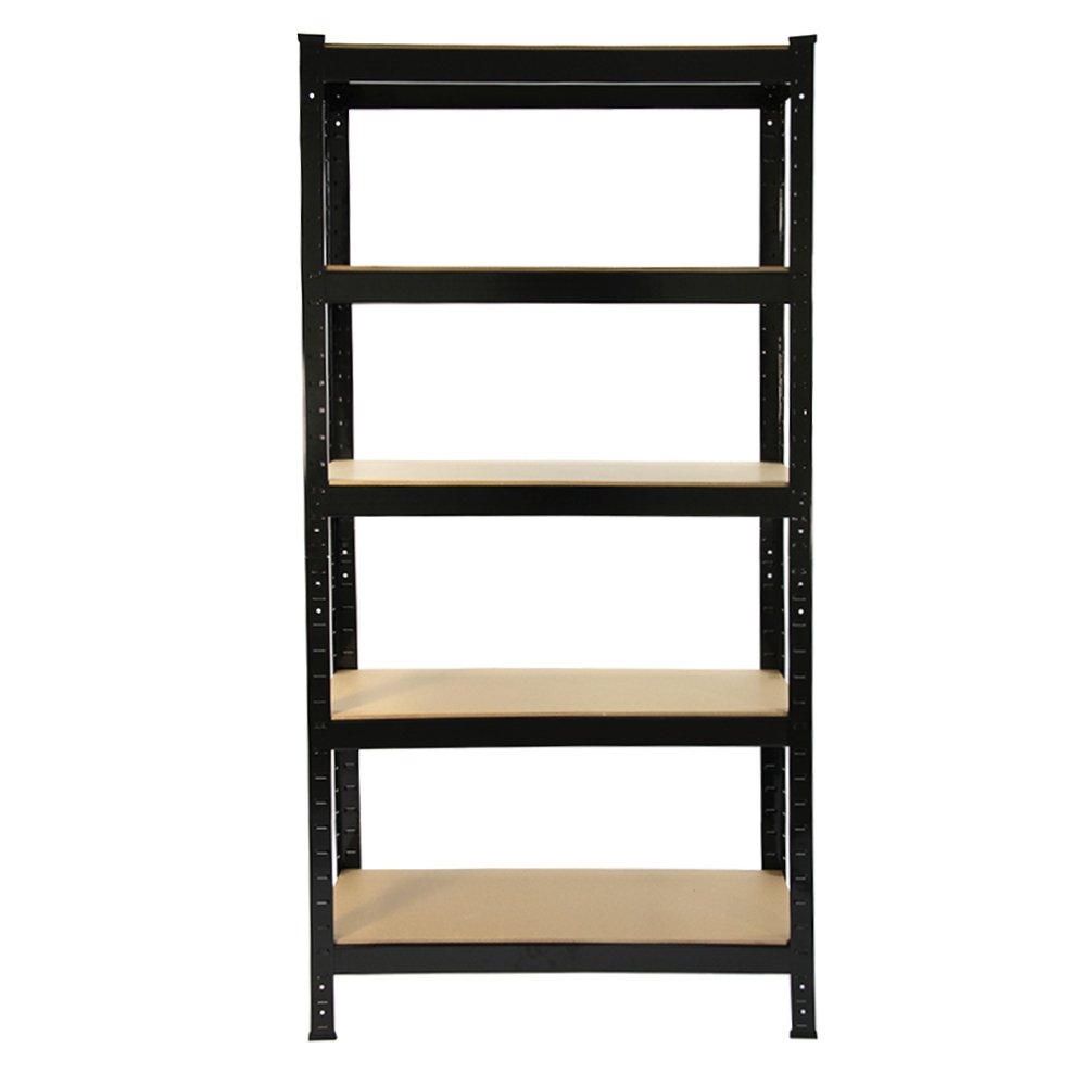 Monstershop T-RAX Metal Shelving Unit - 75cm x 150cm x 30cm - Black