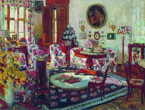 Impression peinture huile Stanislav Zhukovsky pour habiller un mur vide de grand salon