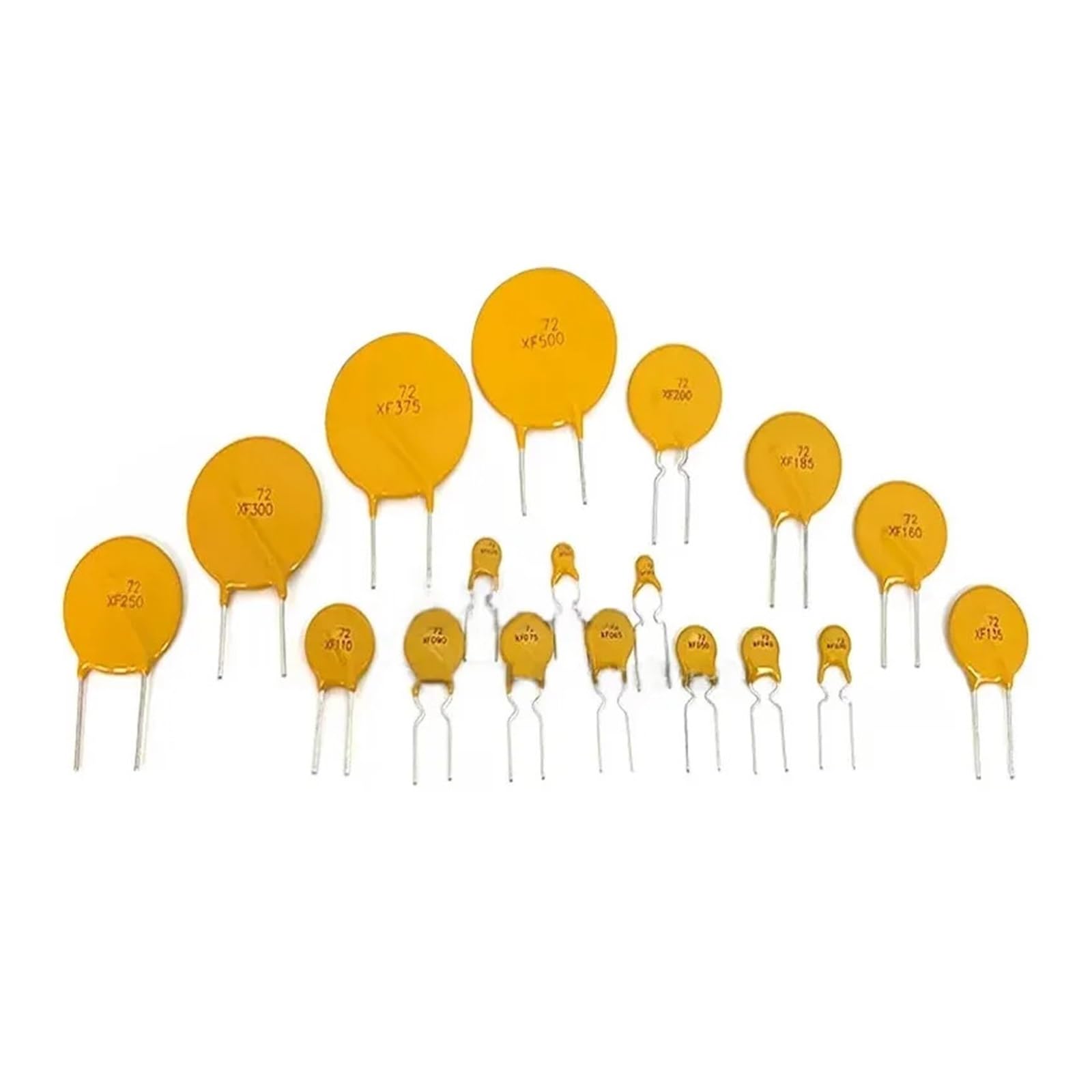 Fusible cerámico de acción rápida, 10 fusibles autorrecuperables RXEF005-RXEF500 RXEF030 RXEF050 72V 60V 0.05A-5A(72V .05A .05)(72V 0.2A 020)