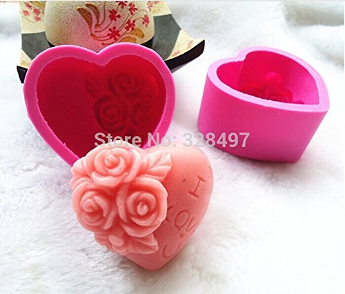 Silicone Mold Rose Shapes Mould for Soap,candy,chocolate,ice,cup Cake