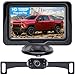 LeeKooLuu Backup Camera and Monitor Kit HD 720P Easy Installation for Cars,Trucks,Pickups Waterproof Night Vision Rear/Front View Camera One Power System Reverse/Continuous Use Grid Lines Adjustable