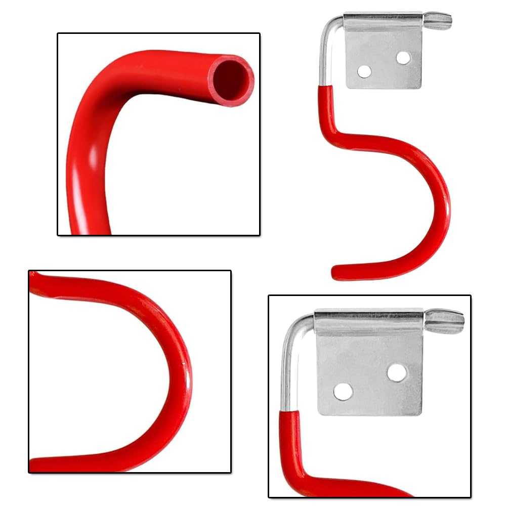 Porta Attrezzi Da Parete, Portautensili Per Giardino, Supporto Da Parete Per Attrezzi, Gancio Per Attrezzi Da Giardino Per Scope, Pale, Rastrelli, Attrezzi Da Giardino, Metallo, 6 Pezzi, Nero