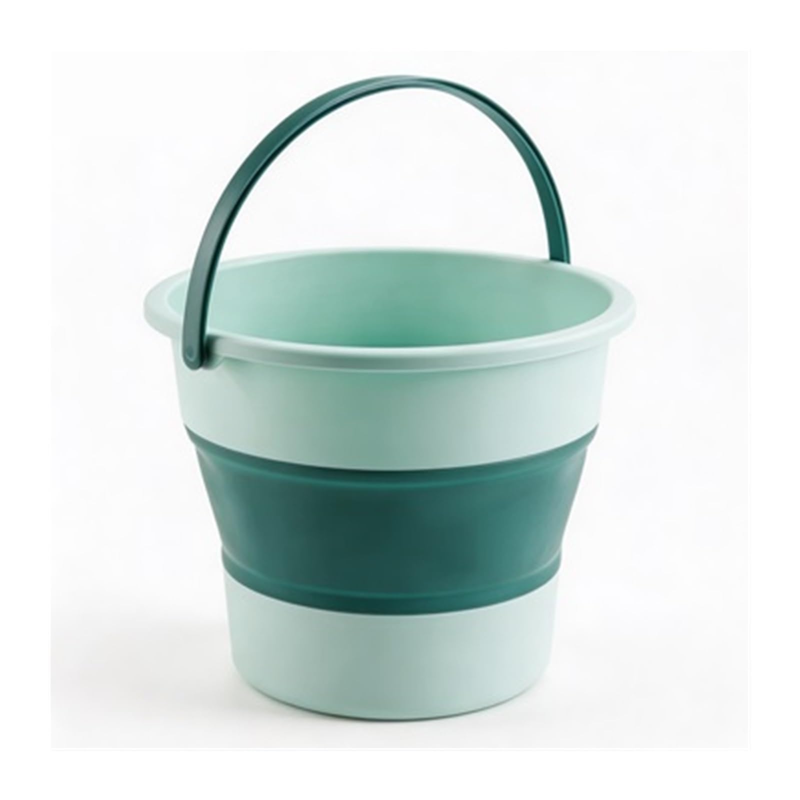 5/10L Collapsible Bucket Multifunctional Water Storage Container Lightweight Environmentally Space Saving For Outdoor Car Wash(Green 10L)