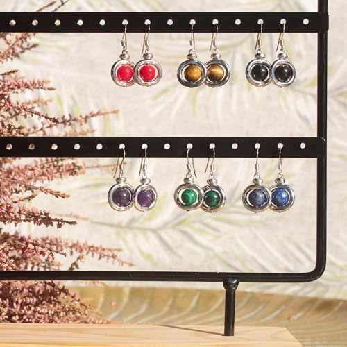 Pulsera Mujer Piedras Naturales Zamak Plata 51KhLnQVvZL. SL1000