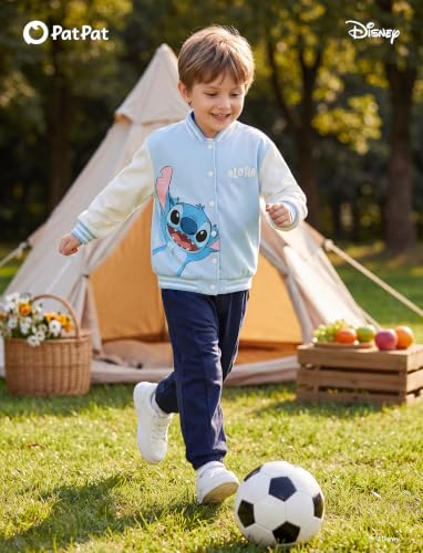 Image of Disney Marvel Bomber Jacket Spider Man Toy Story Cars Varsity Cardigan2-13Y | Officially Licensed Snap Button Coat,Fall Star Wars Graphic Cloth Top,Hulk Venom Stitch Mickey Lightning Mcqueen Kids Apparel