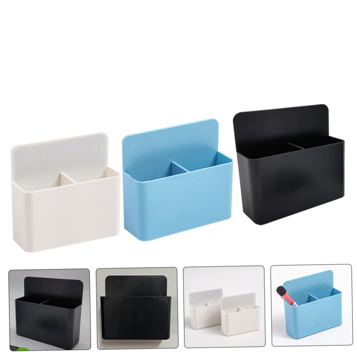 Happyyami 3pezzi Portapenne Magnetico Autoadesivo Da Portamatite Magnetici Per Lavagna Organizer Per e Piccoli Oggetti
