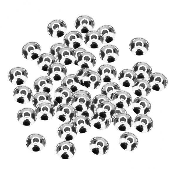 SNAPPSY 8x50 Pieces Stainless Steel Beads Large Hole Spacer Bead Jewelry Making Charms-picture-20