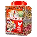 TOHONGADON 24.7oz Chicken Nesting Herbs, Nesting Herbs for Chicken Coop, Nesting Box Herbs Premixed 8 Dried Herb for Respiratory Support Stress Relief Golden Yolks