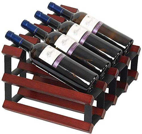 Casier à vin en bois étagère décorative de rangement pour 8 bouteilles