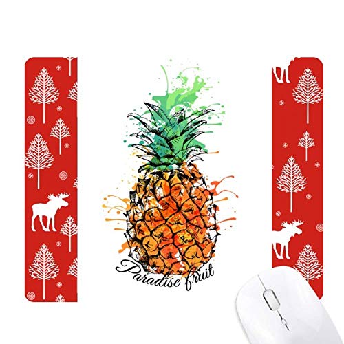 Tapis de souris bois de Noël et cerf pour ambiance cocooning d'hiver
