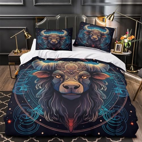 Housse de couette vache 140x200 en microfibre premium douce