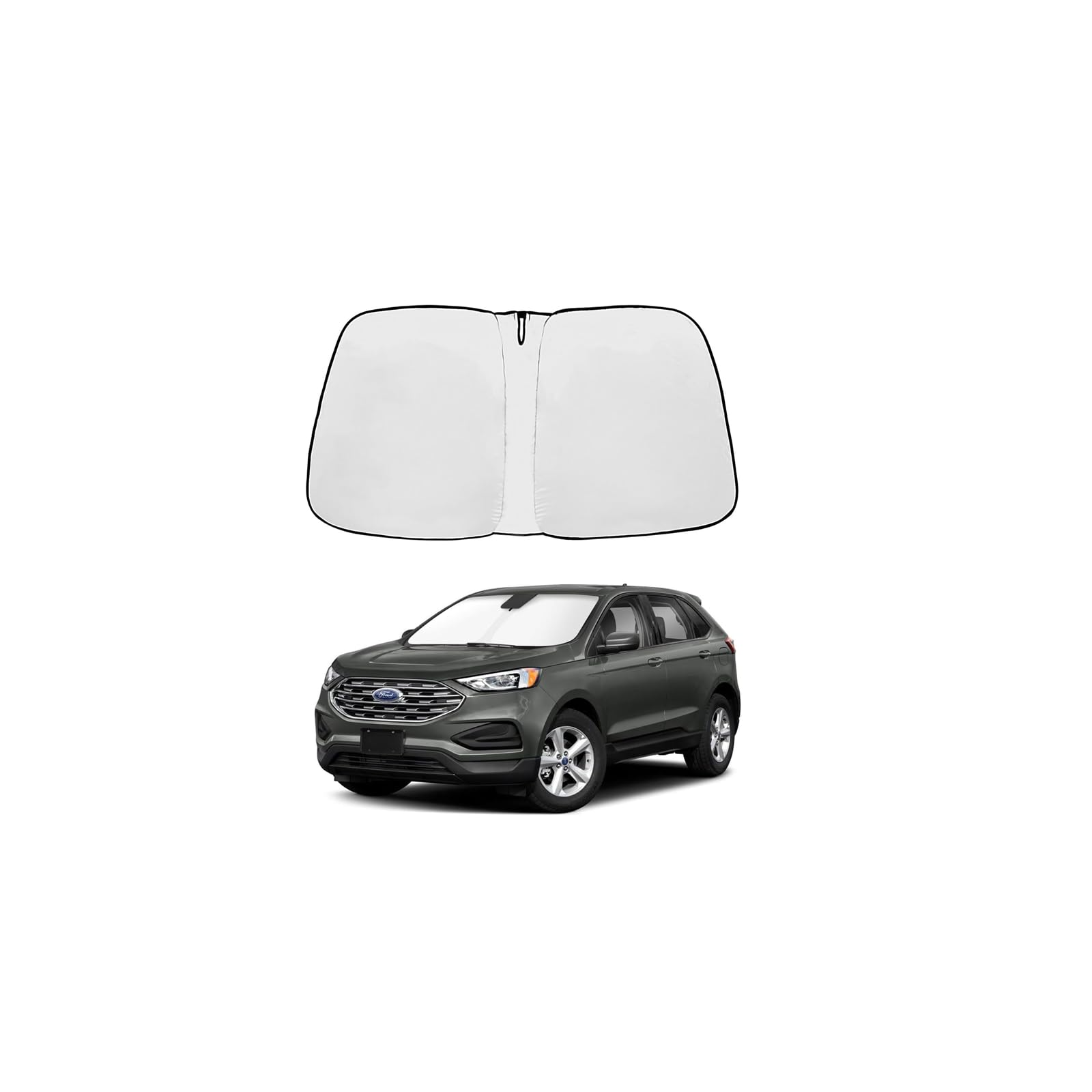 Photo 1 of 2026 Upgrade Front Windshield Sunshade fit for Ford Edge 2015-2024 Reflector Foldable Car Shade Automotive Windshield Sunshades for Ford Edge Windshield Sun Shade |Keeps Your Vehicle Cool|