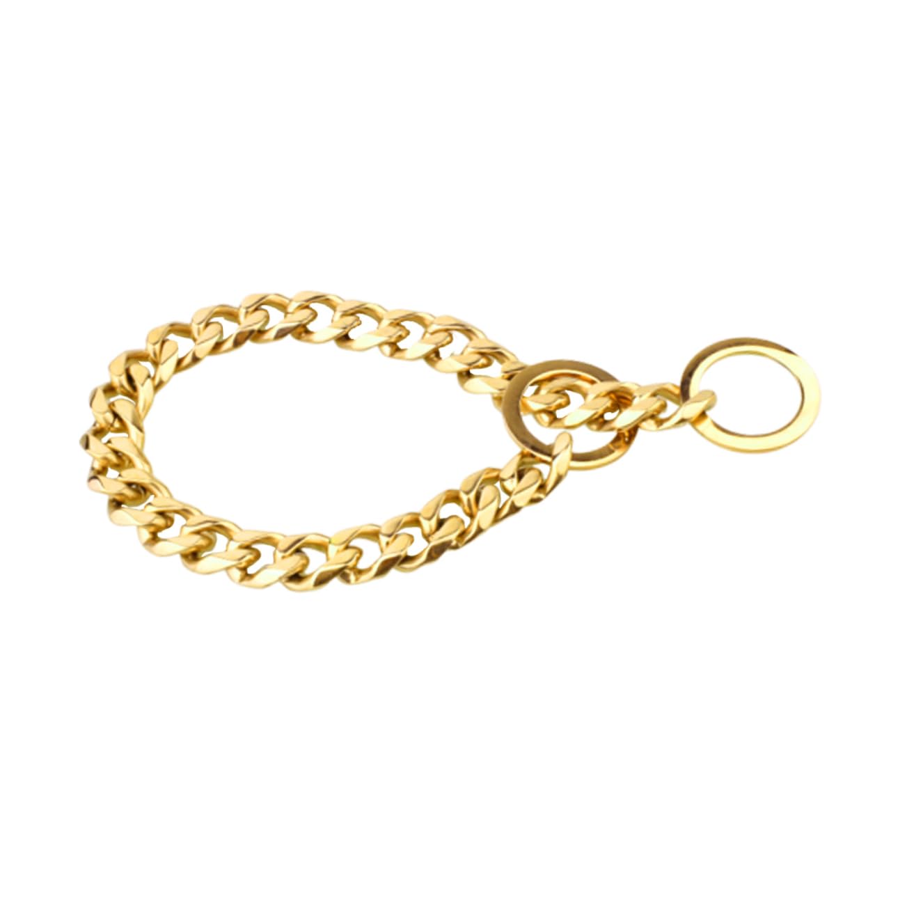 Collier étrangleur pour chien en acier 316l pour stopper les tractions en douceur