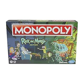 Monopoly: Rick and Morty Edition Board Game, Cartoon Network Game for Families and Teens 17+, Includes Collectible Monopoly Tokens (Amazon Exclusive) (B09NRSFP4J)