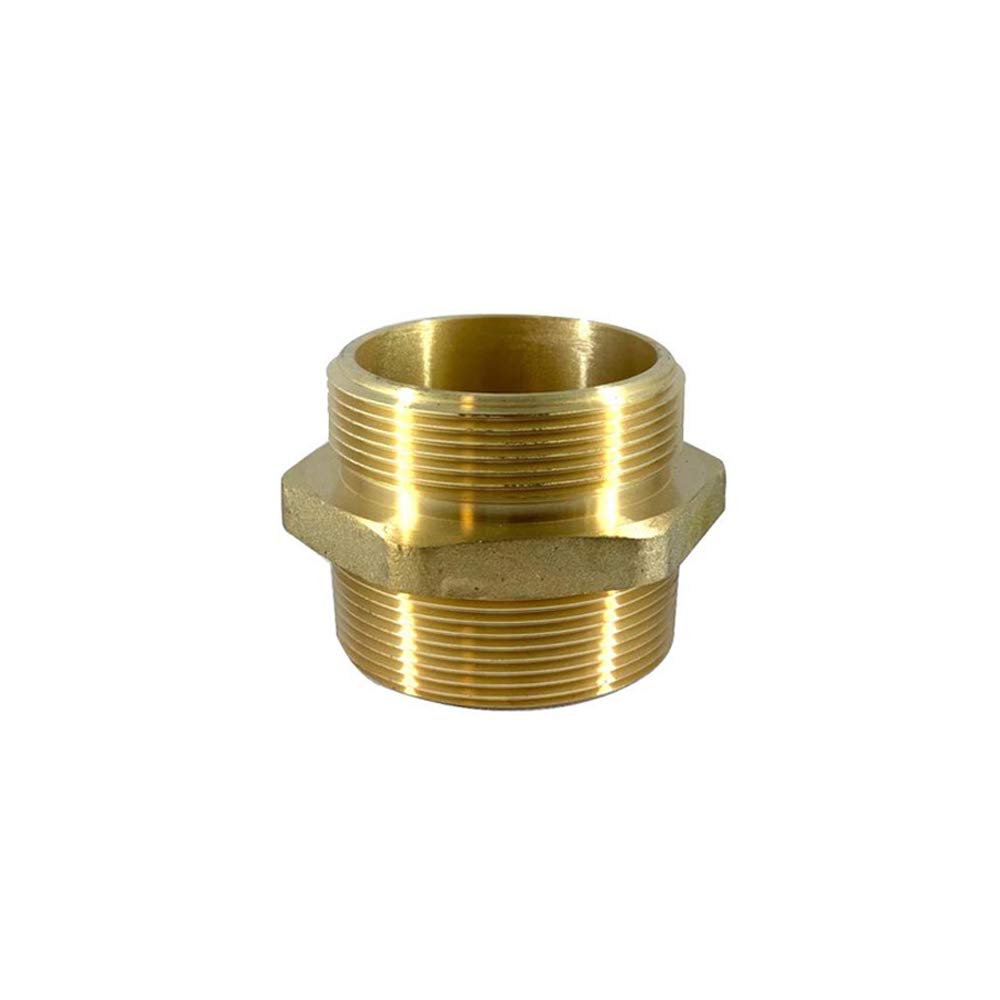 Dixon Valve DMH2525F Equiv. Adattatore, Ottone, 2.5" maschio NH/NST, 2.5" maschio NPT, Esagonale