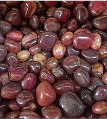 Royal Sapphire Brown River Rocks, Garden Rocks, Outdoor Decorative Stones, Natural Gravel, for Aquariums, Landscaping, Vase Fillers, Tillandsia, Cactus Pot, Terrarium Rocks, 4.5 lb (72 oz)