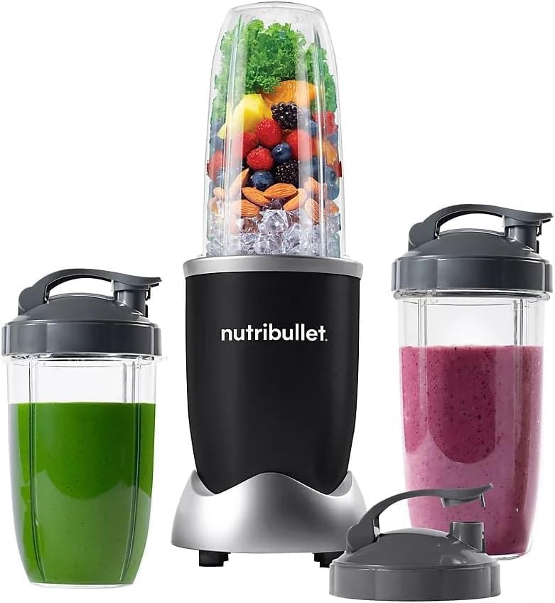 NutriBullet Pro 900W Single-Serve Blender Exclusive Bundle (Black Stainless) image 1
